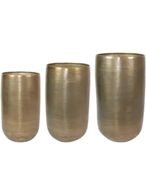 Pot Tall Gold (set of 3)