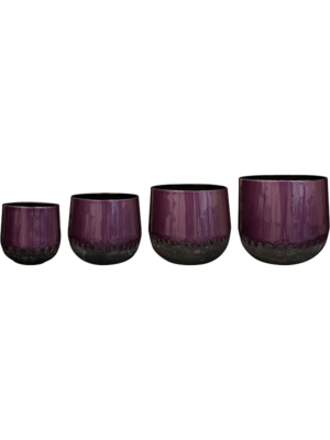 Pot Metallic Purple (set of 4)