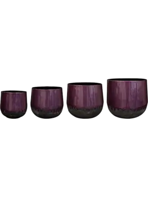 Pot Metallic Purple (set of 4)