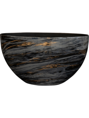 Planter Marble Black