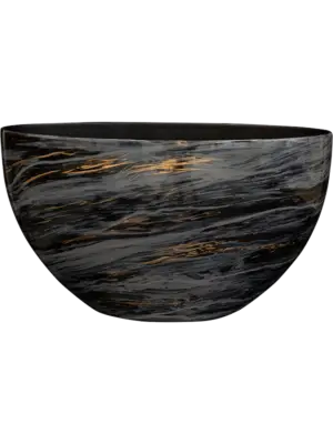 Planter Marble Black