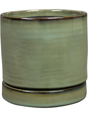 Pot With Saucer Sea Green