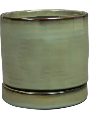 Pot With Saucer Sea Green