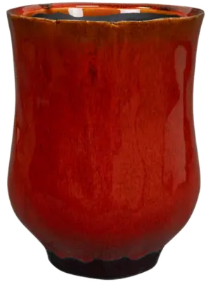 Pot Tall Red