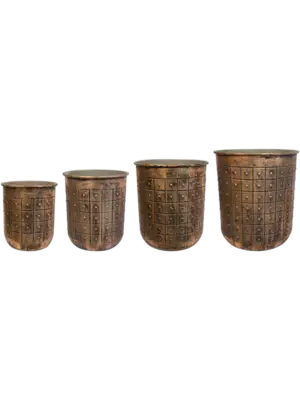 Pot Copper (set of 4)