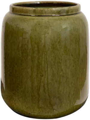 Pot Tall Olive Green