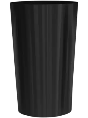 With RVS plate with coupling nut M12 RAL 9011 mat