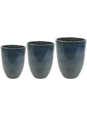 Vase Blue (set of 3)