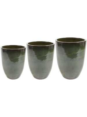 Vase Green (set of 3)