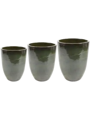 Vase Green (set of 3)