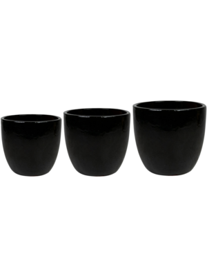 Pot Black (set of 3)