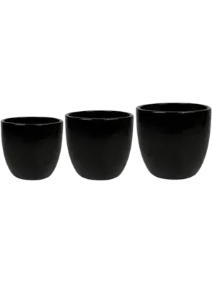 Pot Black (set of 3)