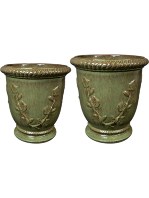 Vase Green (set of 2)
