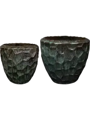 Pot Holly Green (set of 2)