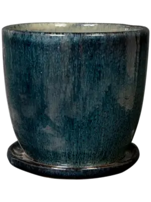 Pot With Saucer Denim