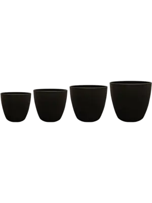 Pot Matt Black (set of 4)