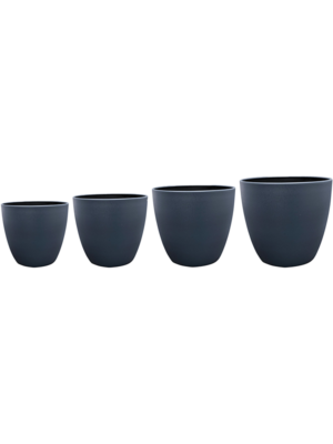 Pot Matt Blue (set of 4)