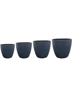 Pot Matt Blue (set of 4)