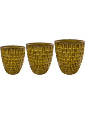 Pot Yellow (set of 3)