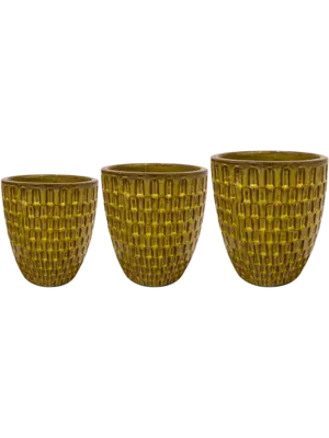 Pot Yellow (set of 3)