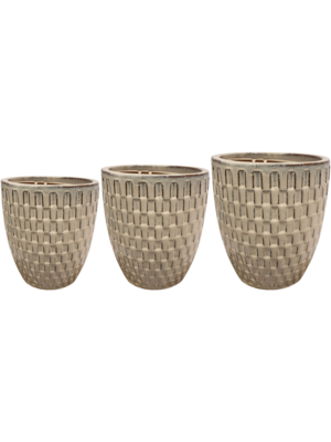 Pot Ivory (set of 3)