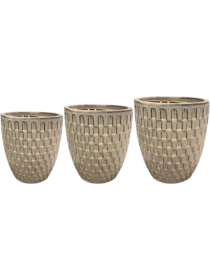 Pot Ivory (set of 3)