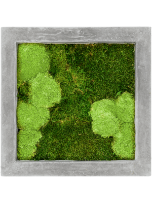 Polystone Raw Grey 30% Ball- and 70% flat moss