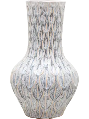 Vase Neck Grey Active Glaze