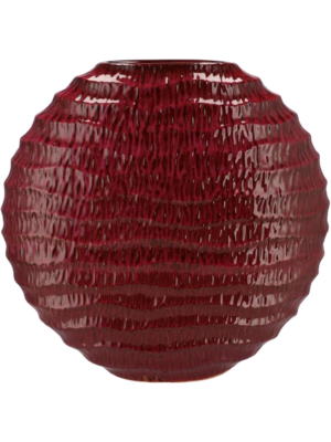 Oval Vase Purple Active Glaze Wave