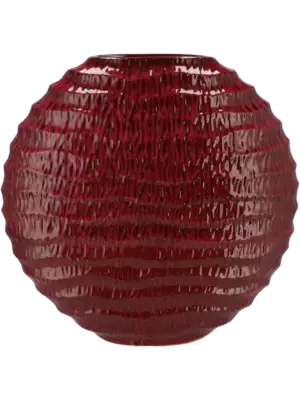 Oval Vase Purple Active Glaze Wave