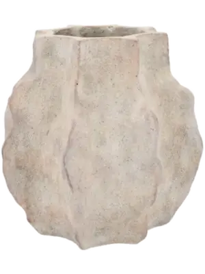 Pot With Neck Wavy Sand