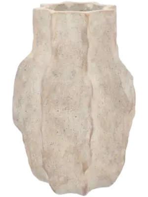Vase With Neck Wavy Sand