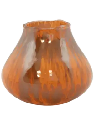 Vase Splashed Orange