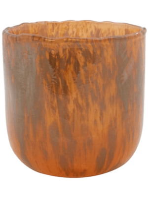 Vase Splashed Orange