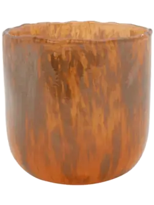 Vase Splashed Orange