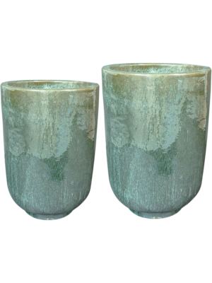 Vase Holly Green (set of 2)