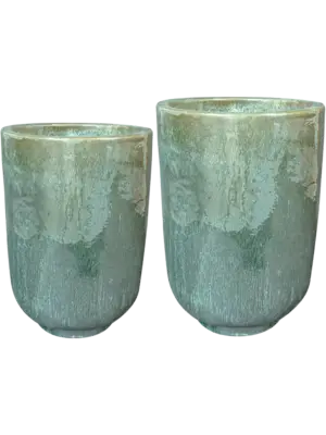 Vase Holly Green (set of 2)