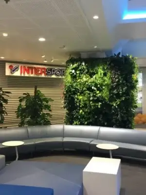 Växtvägg Ecoplant wall system växtinredarna egna design. Själv bärande system med massa tillbehör
