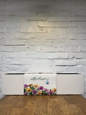 Lechuza Balconera 80 vit självvattnande balkongkruka framifrån