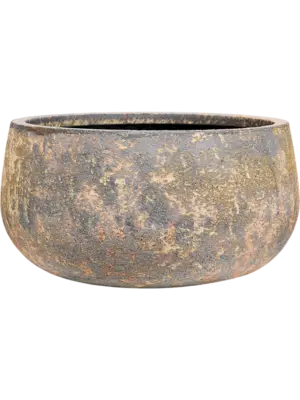 Baq Atlas kruka Bowl Brown stor i fiberstone - exklusiv brunfärgad designkruka från Växtinredarna