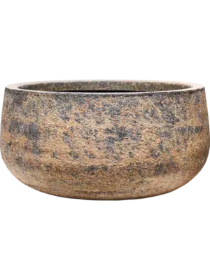 Baq Atlas kruka Bowl Brown i fiberstone - exklusiv brunfärgad designkruka från Växtinredarna