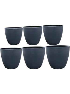 Pot Matt Blue (set of 6)